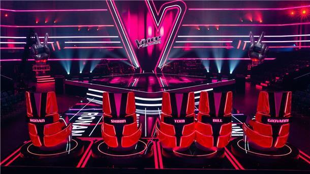 Neustart für „The Voice of Germany“  Die Studiokulisse für „The Voice of Germany“.