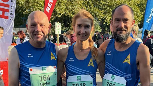 Dieter Poppe, Tanja Lischewski und Martin Wiechmann vom SV Nordenham