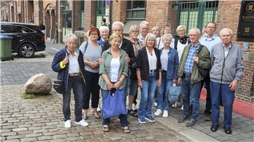 Die Tagesausflügler des Bremervörder Aktiv-Treffs besuchten in Hamburg eine Patisserie in der Speicherstadt und das Port de Lumières im Überseequartier.