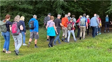 Die Teilnehmer des Wandertages von Intersport Steffen.