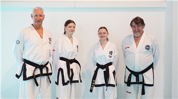 Bernd Strahlmann, Emily Smailov, Jana-Lisa Knaus und Hans Hortig