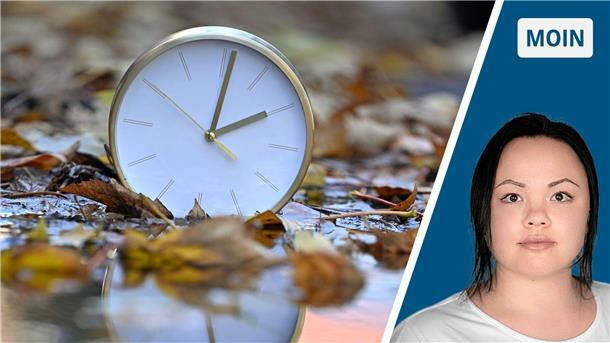 Eine geschenkte Stunde für alle: Heute Nacht endet die Sommerzeit Eine Uhr und Moin Autorin Feenke Hornbostel.