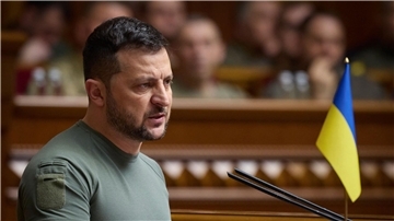 „Die Ukraine hat Einfluss auf die Stärke Europas. Das ist ein Fakt“, sagt der ukrainische Präsident Wolodymyr Selenskyj.