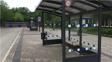 Die umgebaute Haltestelle an der BBS Rotenburg.