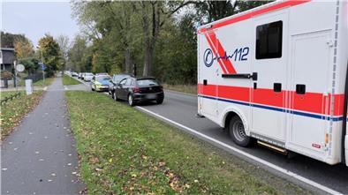 Das hat gekracht: Frontalzusammenstoß am Ortsausgang Sittensen Unfallstelle am Ortsausgang Sittensen