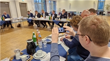 Pressekonferenz im Blockhaus Ahlhorn
