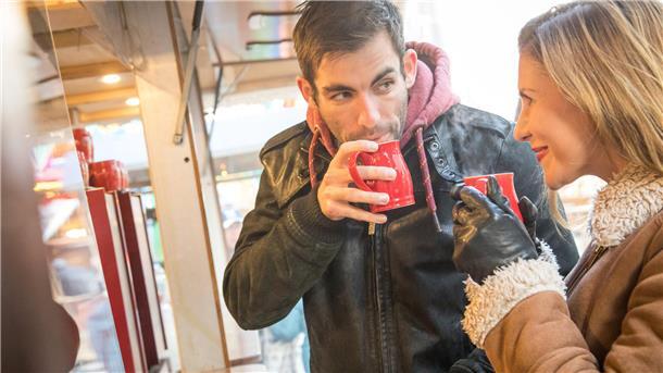 Glühwein trinken
