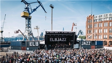 Blick auf Festivalgelände