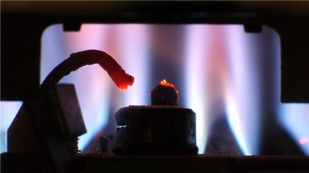 IEA erwartet anziehende Gasnachfrage Die Zündvorrichtung einer Gastherme.