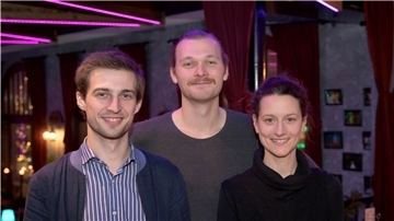Richard Feist, Leon Häder und Marsha Zimmermann
