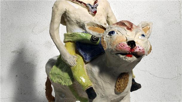  Keramikfigur des Bremer Bildhauers Johann H. Behrends