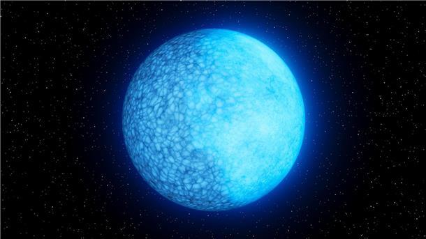 Janus hat unterschiedliche Hemisphären Diese künstlerische Darstellung zeigt den zweigesichtigen Weißen Zwergstern Janus.