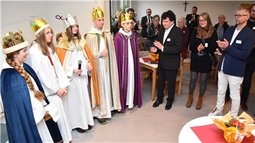 Sternsinger bei Neujahrsempfang der Kirchen