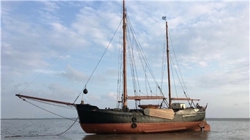 Das historische Schiff Adler von Krautsand.
