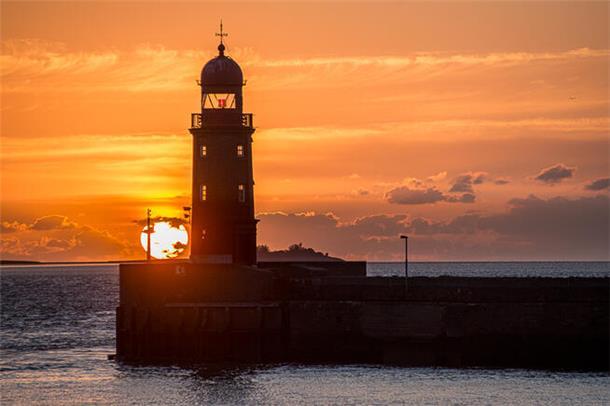 Dieses romantische Bild des Molenturms bei Sonnenuntergang zählt zu den Lieblingsbildern des begeisterten Hobby-Fotografen Ralph Wecks.