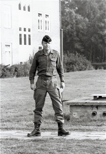 Kommodore Dietmar Eckert bei einer Mobilmachungsübung im August 1990. Foto: MFG 3
