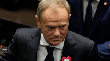 Donald Tusk, Vorsitzender der größten Oppositionspartei PO.