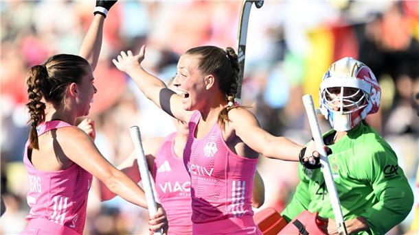 Perfekter EM-Einstand für Deutschlands Hockey-Damen Doppelpack von Schwabe.