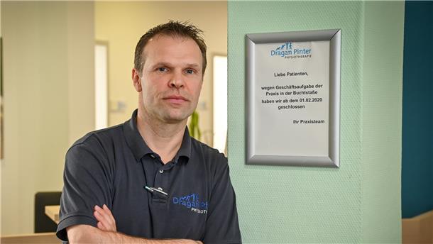 Dragan Pinter muss seine Physiotherapie-Praxis in Geestemünde schließen.