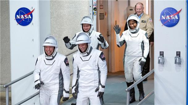 Drei Amerikaner und ein Russe zur ISS gestartet Drei Amerikaner und ein Russe sind zur Internationalen Raumstation ISS aufgebrochen.