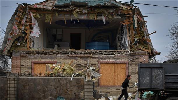 Krieg gegen die Ukraine: So ist die Lage Durch russischen Beschuss zerstört: ein Haus in Kramatorsk (Region Donezk)