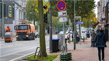 Die Hafenstraße ist in Bremerhaven eine Hauptschlagader im Stadtteil Lehe.
