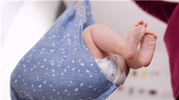 Baby wird gewogen