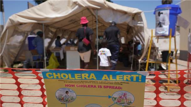 Cholera-Epidemie in Afrika: „Es wird noch schlimmer werden“ Ein Behandlungszentrum für Cholera-Patienten (Archivbild)