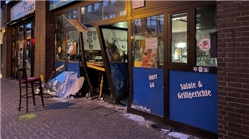 Zerstörter Dönerladen in Cuxhaven