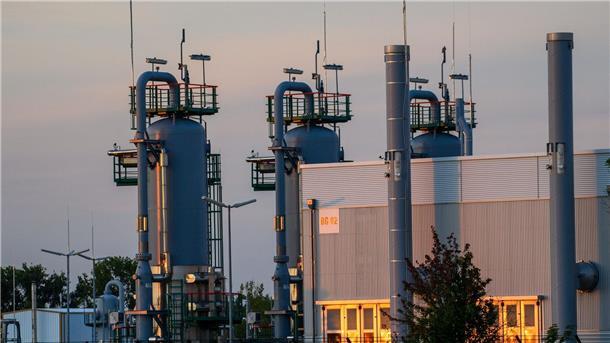 Keine Mangellage: Gasspeicher gut gefüllt Ein Erdgasspeicher in Sachsen-Anhalt.