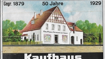 „Ein Haus, das Bramstedt zur Zierde gereicht", lautete die Beschreibung des ehemaligen Bramstedter Kaufhauses Hermann von Oesen. In seinem Tante-Emma-Laden gab es alles, was auf dem Lande benötigt wurden.