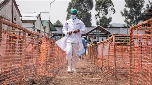 Fast 1.400 neue Mpox-Fälle innerhalb einer Woche in Afrika Ein Mpox-Behandlungszentrum im Kongo.
