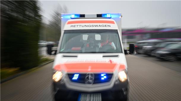 Ein Rettungswagen des DRK.