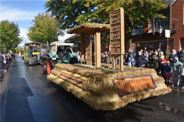 Ein toller Erntewagen aus Anderlingen. Dafür gibt es bei der Prämierung einen er...