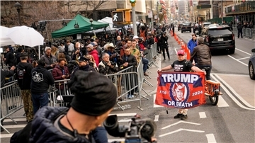Ein Trump-Anhänger in Manhattan.