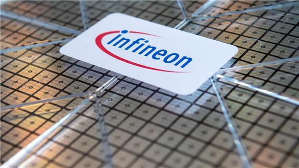 Ein Wafer von Infineon.