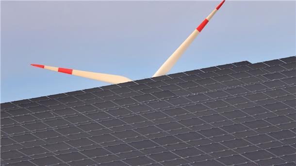 Kommunen müssen sich selbst um Klimaschutzmanager kümmern Ein Windrad dreht sich hinter Solarzellen eines Solarparks. Wie Kommunen sich künftig klimaschonend aufstellen können, beschäftigt auch den Tarmstedter Samtgemeinderat. Auf die Hilfe eines Klimaschutzmanagers will man vorerst noch verzichten.