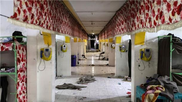 Tote nach Brand in Gefängnis in Teheran - Weitere Proteste Eine Abteilung des Evin-Gefängnisses. Bei einem Großbrand in dem Gefängnis, in dem politische Gefangene und Regierungsgegner untergebracht sind, kamen nach Angaben der iranischen Justiz vier Insassen ums Leben.