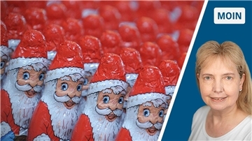 Ganz viele Schokoweihnachtsmänner