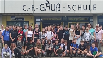 Gruppenfoto vom deutsch-polnischen Jugendaustausch