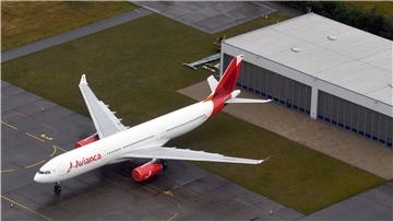 Eine der neuen Maschinen, die jetzt auf dem Nordholzer Flughafen parkt.