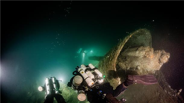 Schiffswrack aus Erstem Weltkrieg in der Nordsee entdeckt Eine internationale Gruppe von Tauchern hat nach eigenen Angaben rund 70 Seemeilen vor der britischen Küste das Wrack des im Ersten Weltkrieg versenkten Kreuzers HMS Nottingham entdeckt.
