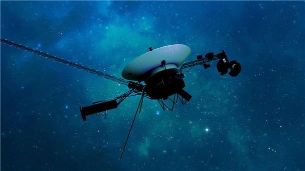 Nasa empfängt wieder lesbare Daten von „Voyager 1“ Eine künstlerische Darstellung der Raumsonde Voyager 1 der NASA auf ihrer Reise durch den interstellaren Raum bzw. den Raum zwischen den Sternen.