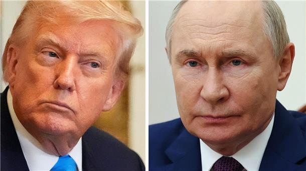 Umfrage: Mehrheit erwartet keinen Ukraine-Einsatz von Trump Eine Mehrheit der Deutschen (55 Prozent) gab darin auch an, dass die Verhandlungsmacht bei den Gesprächen ihrer Ansicht nach eindeutig oder eher beim russischen Präsidenten liegt. (Archivbild)