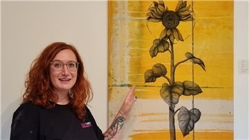 Theatermalerin Nadine Schrandt