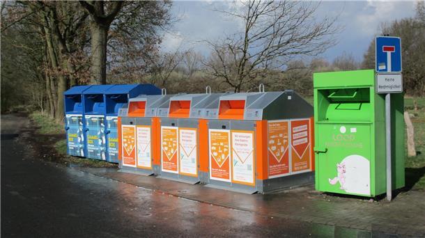 Elektrosammelcontainer in Beverstedt.