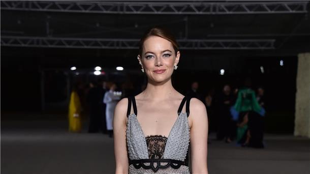 Emma Stone beim Promi-Schaulaufen im Academy Museum of Motion Pictures.