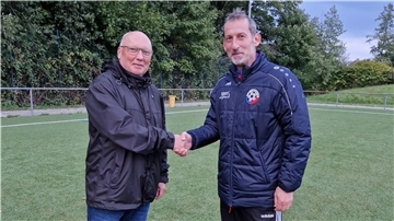 Wilfried Röglin und Hakan Cengiz JSG 1. FC Nordenham/TSV Abbehausen