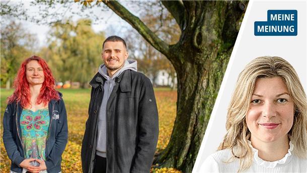 Entzweit: Die jungen Kommunalpolitiker Marko Miholic (FDP) und Elena Schiller (Grüne) befinden sich in einem Rechtsstreit um ein Kinderarmut-Zitat.