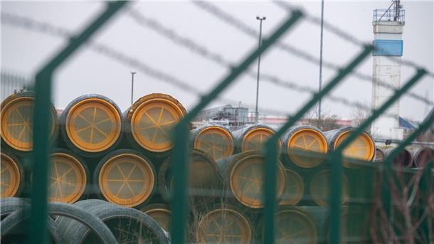 Konkurs abgewendet: Nord Stream 2 AG kann weitermachen Es gibt Spekulationen über ein Interesse von US-Investoren an der Pipeline. (Archivbild)